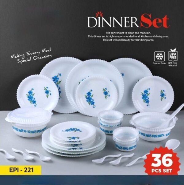 36 Pcs Melomine Dinner Set