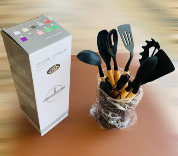 12 Pcs Silicon Spoon Set