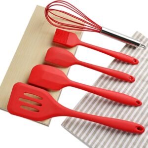 5 Pcs Silicon Spoon Set