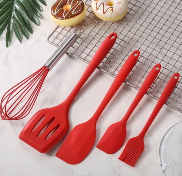 5 Pcs Silicon Spoon Set