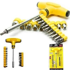 24 Pcs Socket & Bits Set
