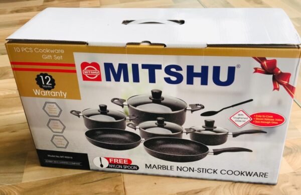10 pcs Marble Nonstick Cookware Set