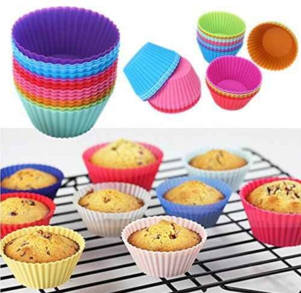IMG_20260725_115713_097 12 Pcs Silicon Cup Cake Mould