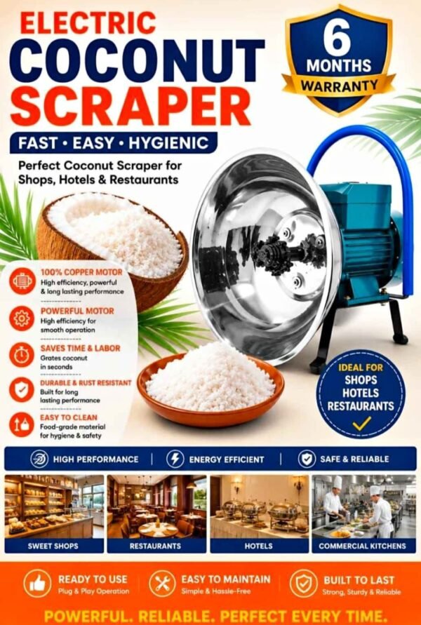Coconut Scraper Machine
