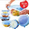 6 Pcs Silicon Lid Cover