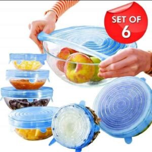 6 Pcs Silicon Lid Cover
