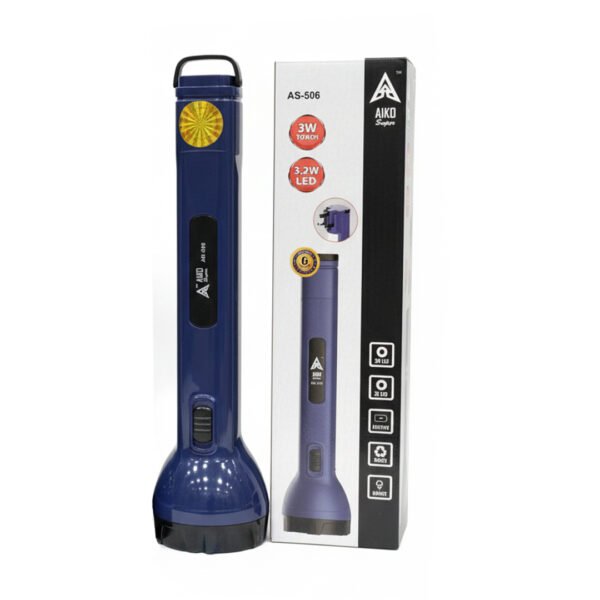 AIKO AS-506 Rechargeable Torch with Emergency Lamp